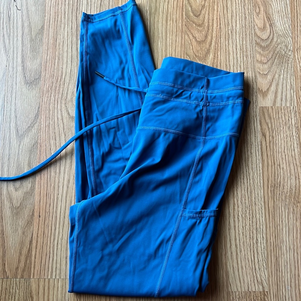 Lightly Worn ZYIA Leggings Size 6-8 Blue